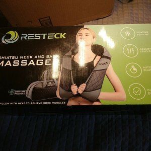 RESTECK Shiatsu Massager Carry Bag for Neck and Back with Heat Open Box